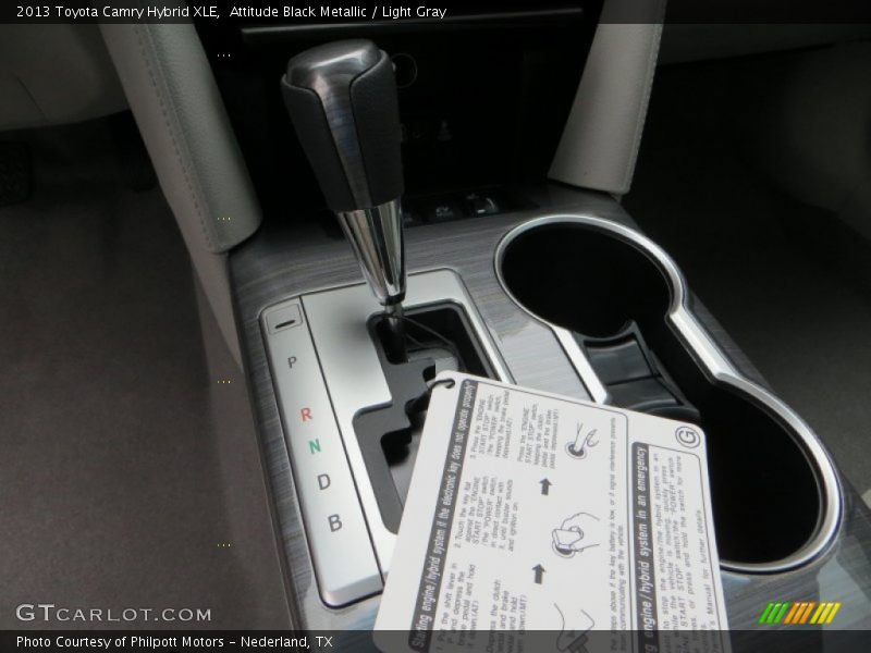 Attitude Black Metallic / Light Gray 2013 Toyota Camry Hybrid XLE