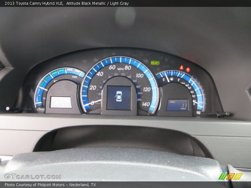 Attitude Black Metallic / Light Gray 2013 Toyota Camry Hybrid XLE
