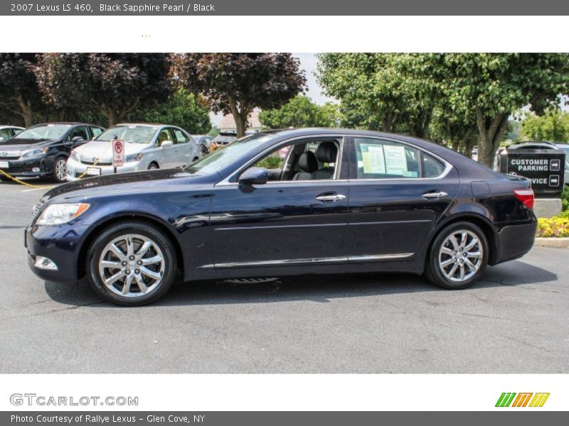 Black Sapphire Pearl / Black 2007 Lexus LS 460