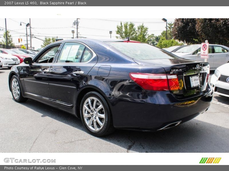 Black Sapphire Pearl / Black 2007 Lexus LS 460