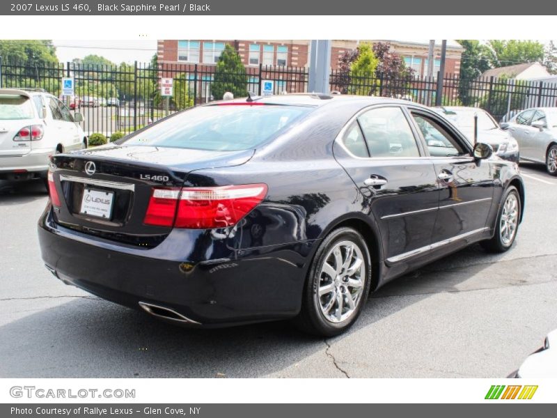 Black Sapphire Pearl / Black 2007 Lexus LS 460