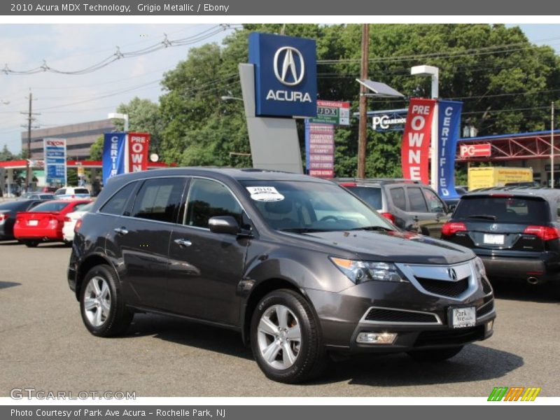 Grigio Metallic / Ebony 2010 Acura MDX Technology