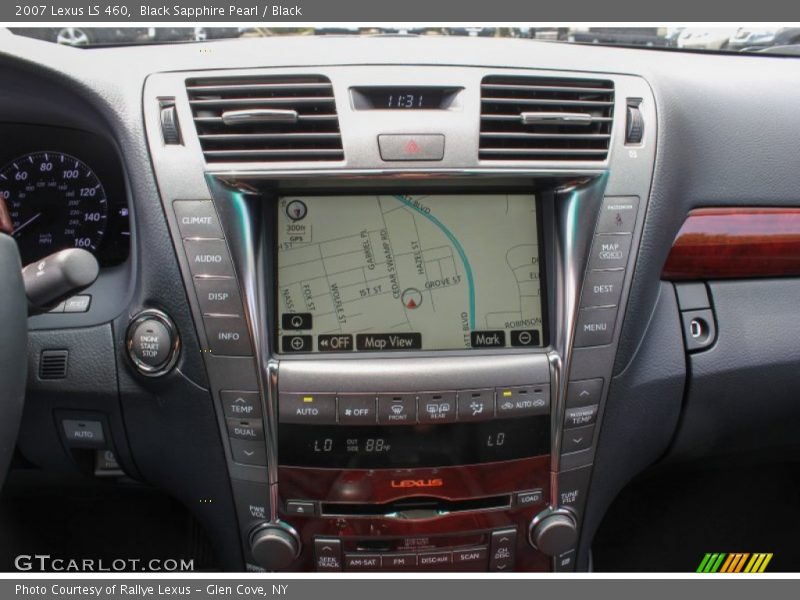 Black Sapphire Pearl / Black 2007 Lexus LS 460