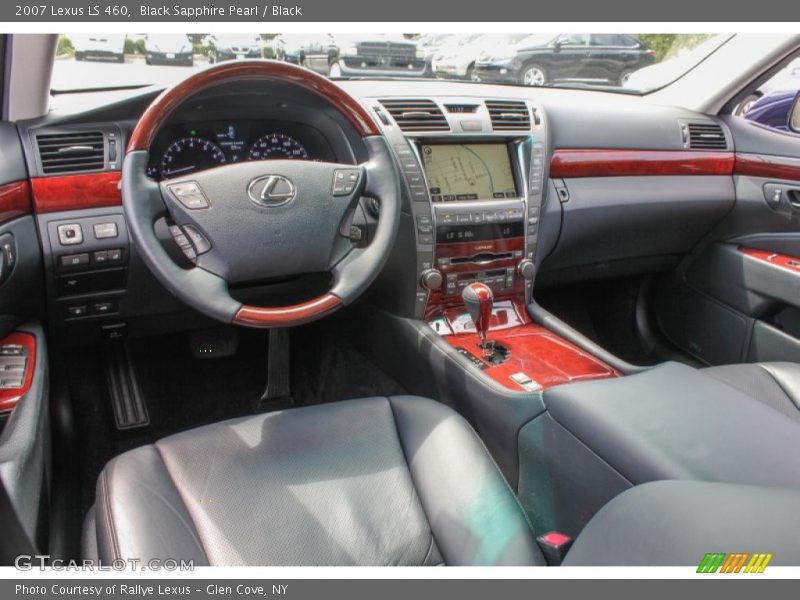 Black Sapphire Pearl / Black 2007 Lexus LS 460