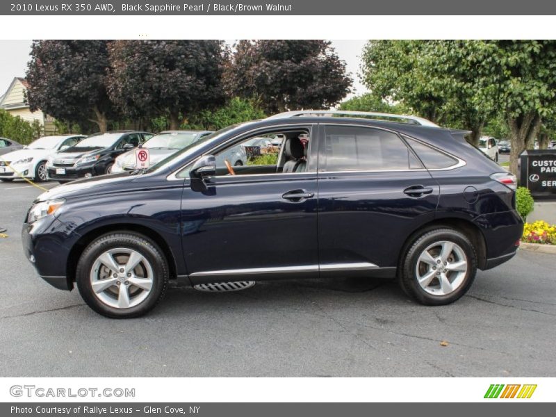 Black Sapphire Pearl / Black/Brown Walnut 2010 Lexus RX 350 AWD