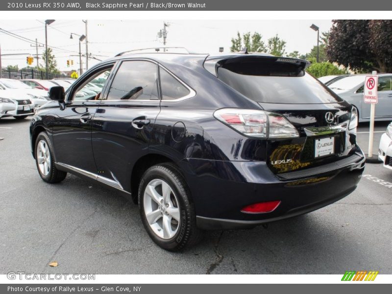 Black Sapphire Pearl / Black/Brown Walnut 2010 Lexus RX 350 AWD