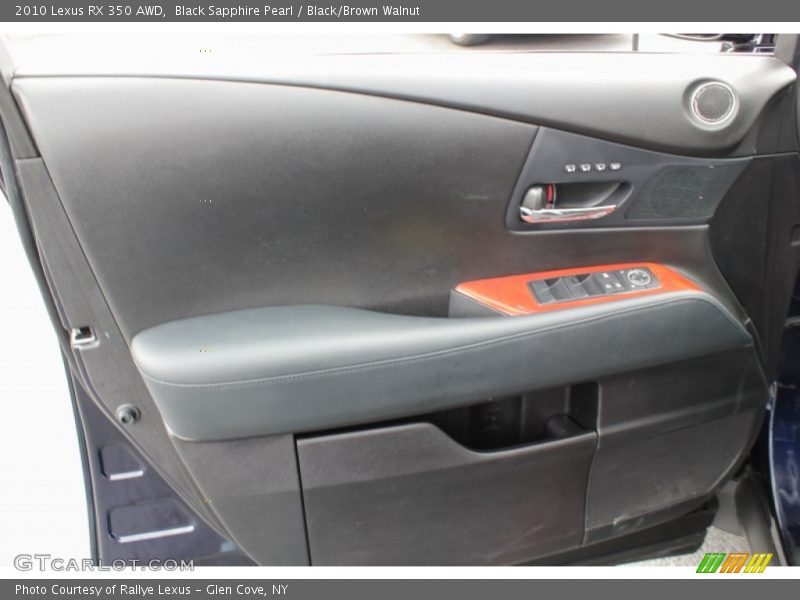 Black Sapphire Pearl / Black/Brown Walnut 2010 Lexus RX 350 AWD