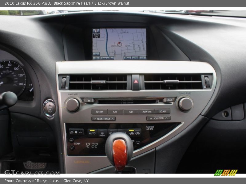Black Sapphire Pearl / Black/Brown Walnut 2010 Lexus RX 350 AWD