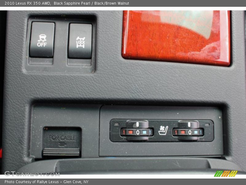 Black Sapphire Pearl / Black/Brown Walnut 2010 Lexus RX 350 AWD
