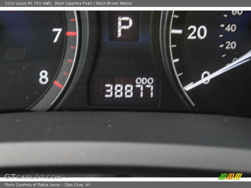 Black Sapphire Pearl / Black/Brown Walnut 2010 Lexus RX 350 AWD