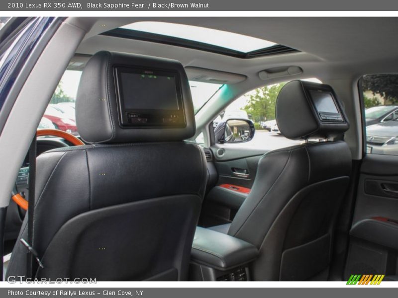 Black Sapphire Pearl / Black/Brown Walnut 2010 Lexus RX 350 AWD