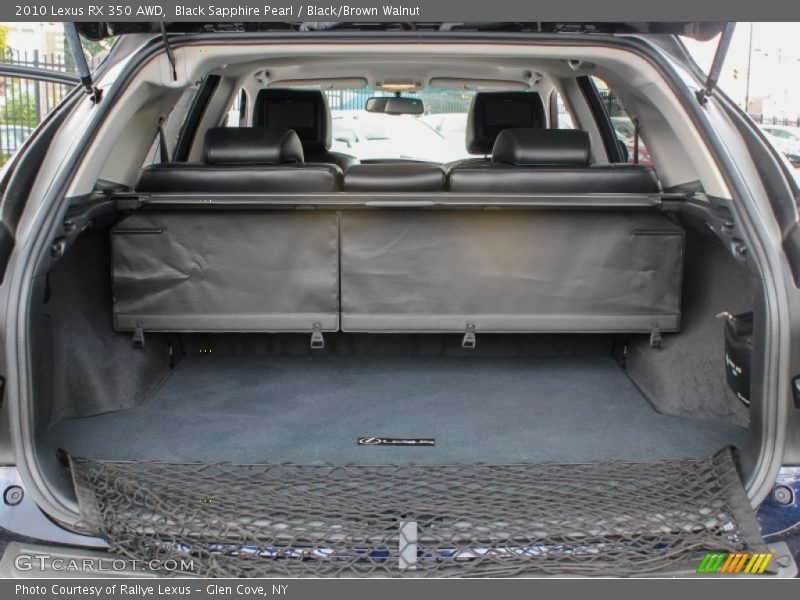 Black Sapphire Pearl / Black/Brown Walnut 2010 Lexus RX 350 AWD
