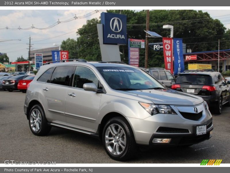 Palladium Metallic / Ebony 2012 Acura MDX SH-AWD Technology