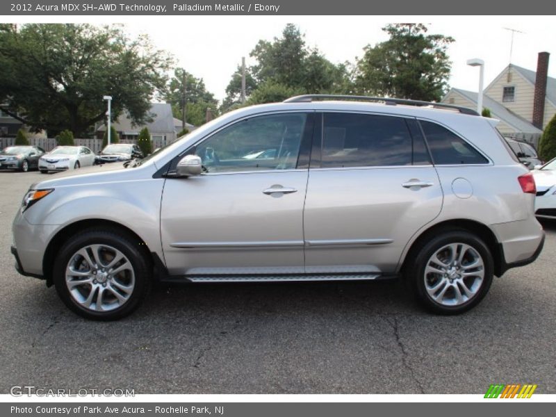 Palladium Metallic / Ebony 2012 Acura MDX SH-AWD Technology