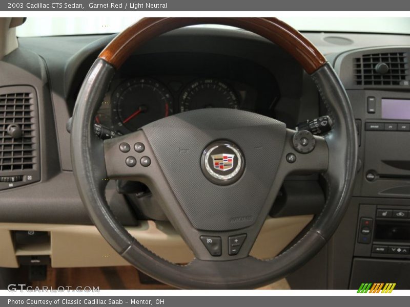 Garnet Red / Light Neutral 2003 Cadillac CTS Sedan