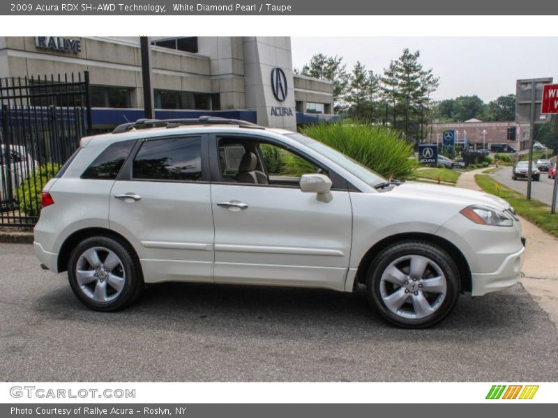White Diamond Pearl / Taupe 2009 Acura RDX SH-AWD Technology