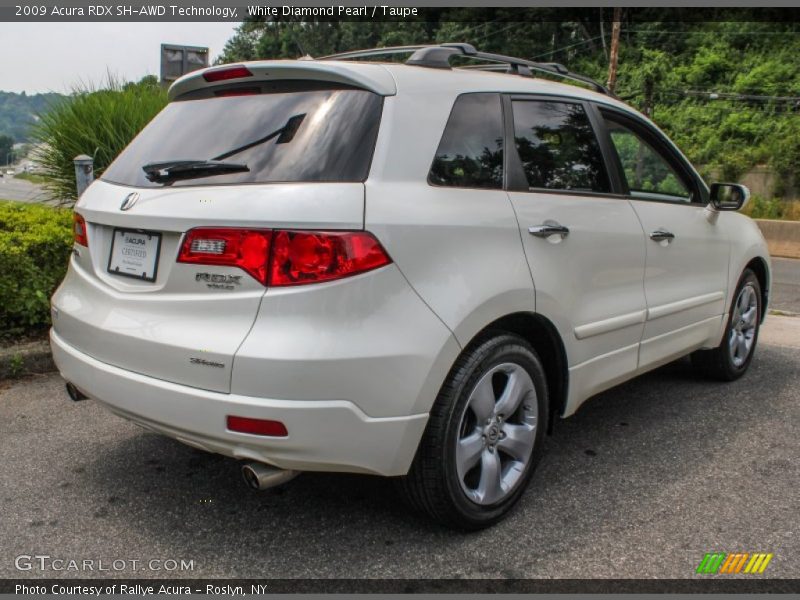 White Diamond Pearl / Taupe 2009 Acura RDX SH-AWD Technology