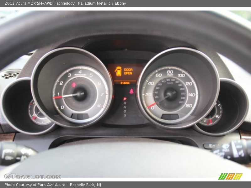 Palladium Metallic / Ebony 2012 Acura MDX SH-AWD Technology