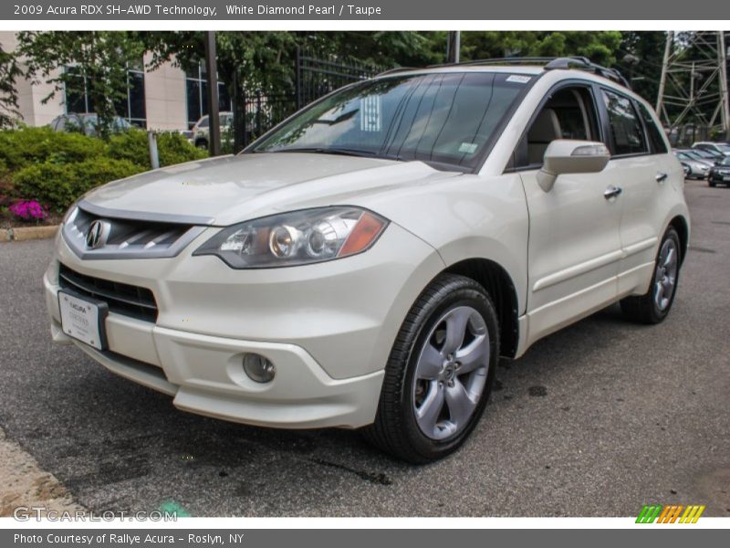 White Diamond Pearl / Taupe 2009 Acura RDX SH-AWD Technology