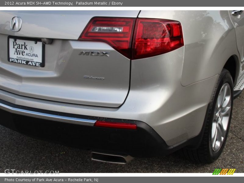 Palladium Metallic / Ebony 2012 Acura MDX SH-AWD Technology