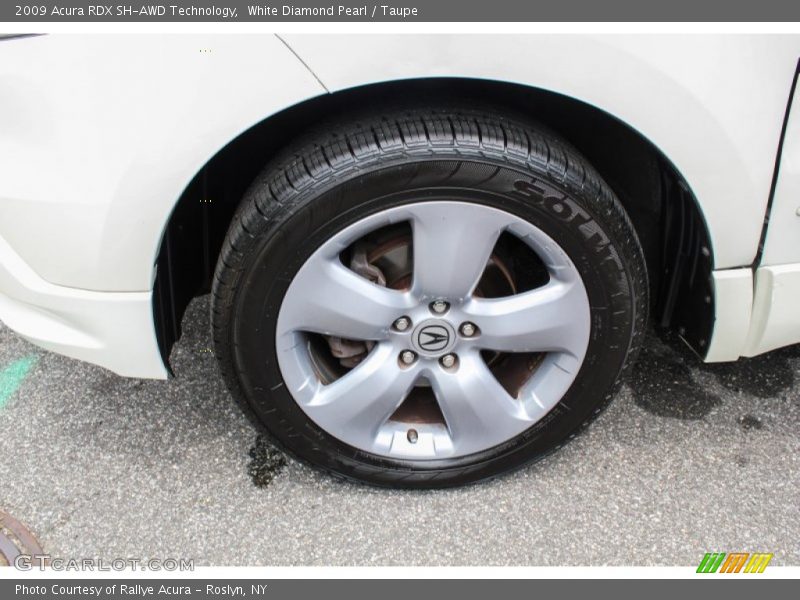 White Diamond Pearl / Taupe 2009 Acura RDX SH-AWD Technology