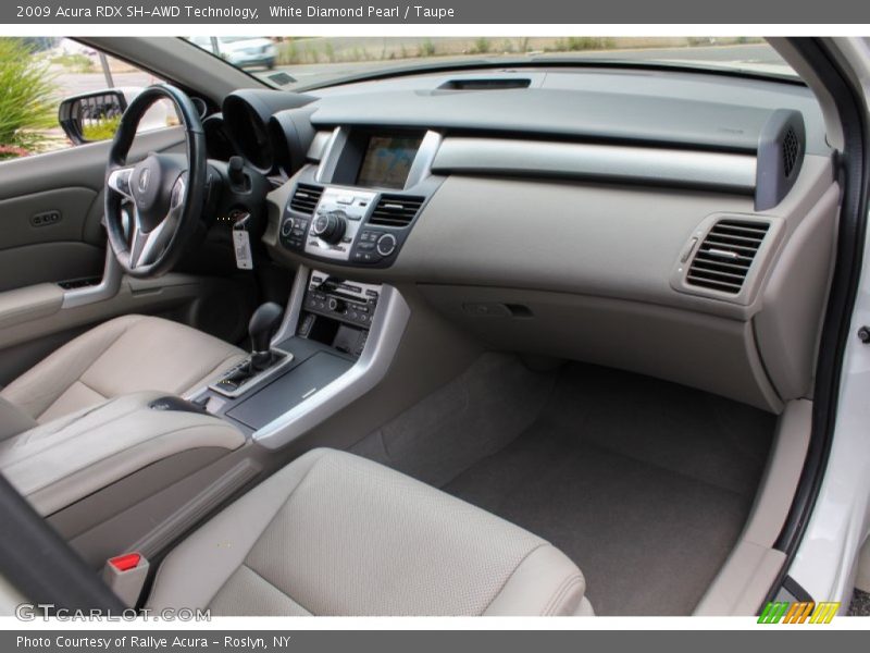 White Diamond Pearl / Taupe 2009 Acura RDX SH-AWD Technology