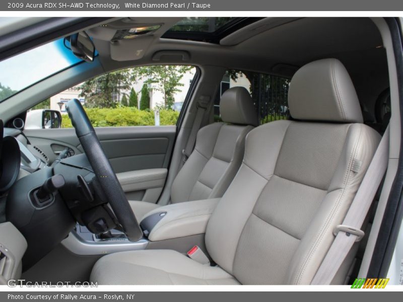 White Diamond Pearl / Taupe 2009 Acura RDX SH-AWD Technology