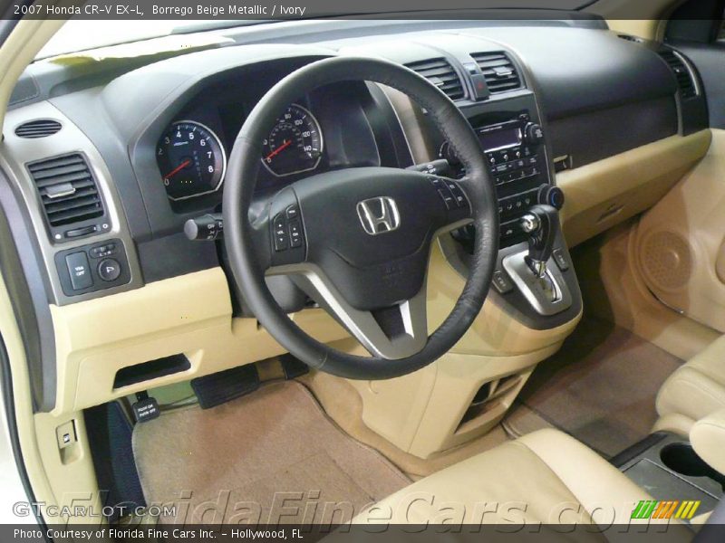 Borrego Beige Metallic / Ivory 2007 Honda CR-V EX-L