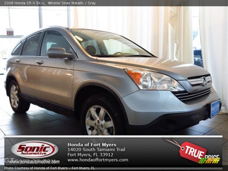 Whistler Silver Metallic / Gray 2008 Honda CR-V EX-L
