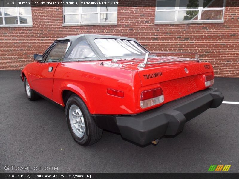 Vermillion Red / Black 1980 Triumph TR7 Drophead Convertible