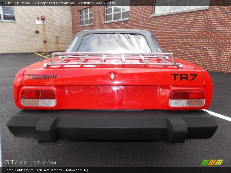 Vermillion Red / Black 1980 Triumph TR7 Drophead Convertible