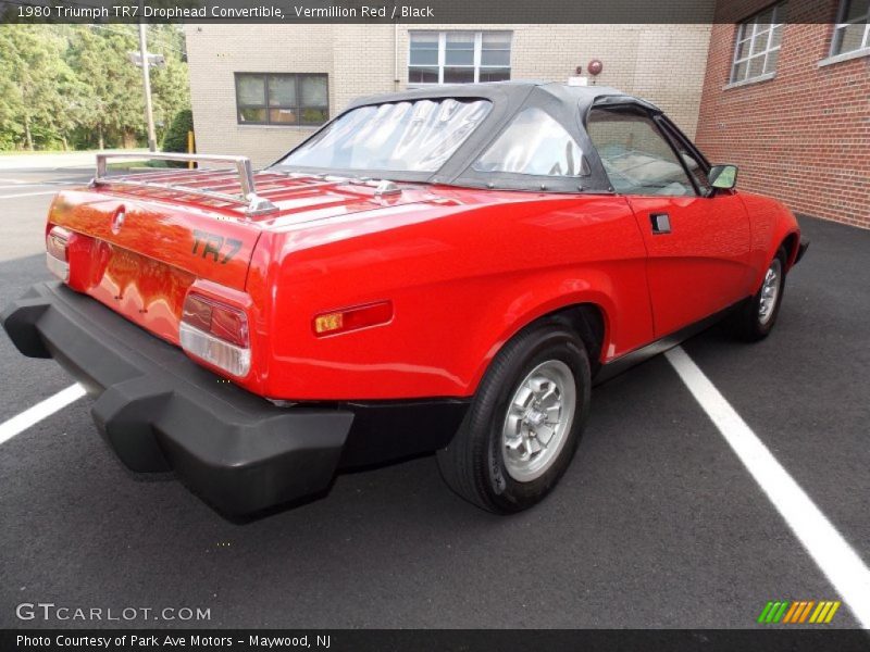 Vermillion Red / Black 1980 Triumph TR7 Drophead Convertible