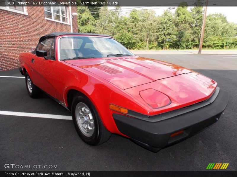 Vermillion Red / Black 1980 Triumph TR7 Drophead Convertible