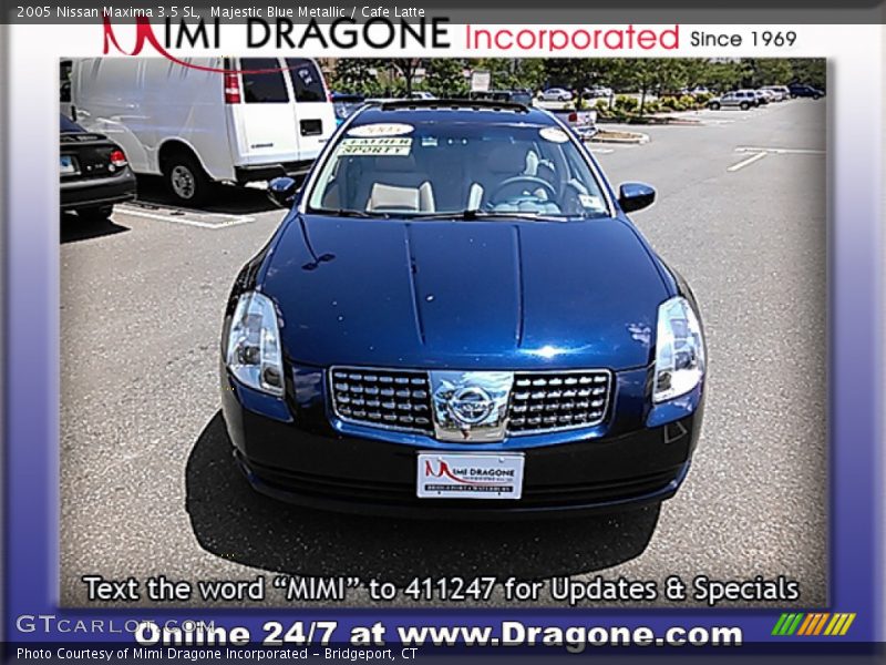 Majestic Blue Metallic / Cafe Latte 2005 Nissan Maxima 3.5 SL
