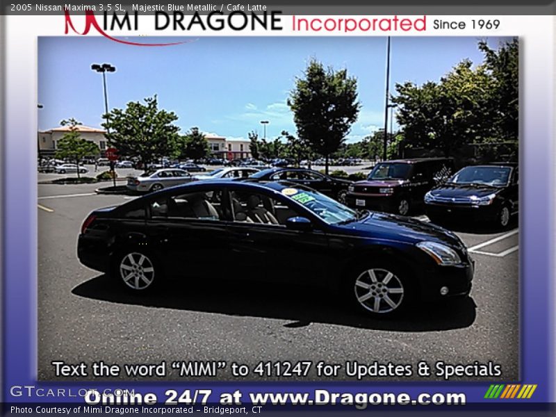 Majestic Blue Metallic / Cafe Latte 2005 Nissan Maxima 3.5 SL