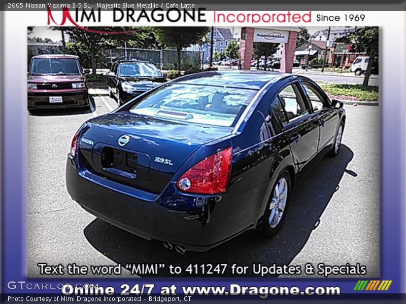 Majestic Blue Metallic / Cafe Latte 2005 Nissan Maxima 3.5 SL