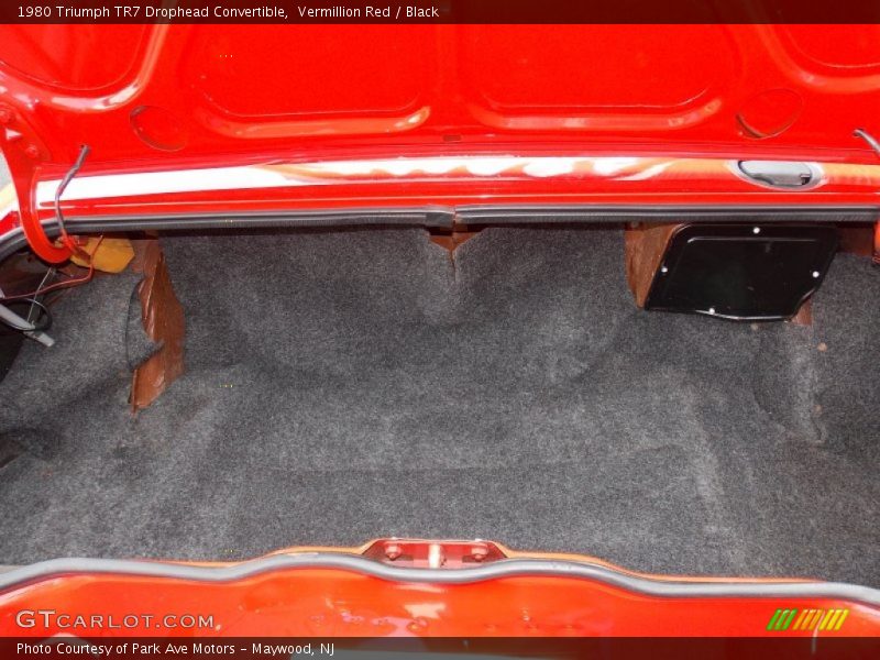 Vermillion Red / Black 1980 Triumph TR7 Drophead Convertible