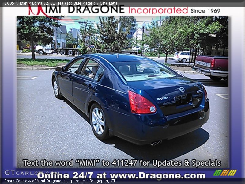 Majestic Blue Metallic / Cafe Latte 2005 Nissan Maxima 3.5 SL