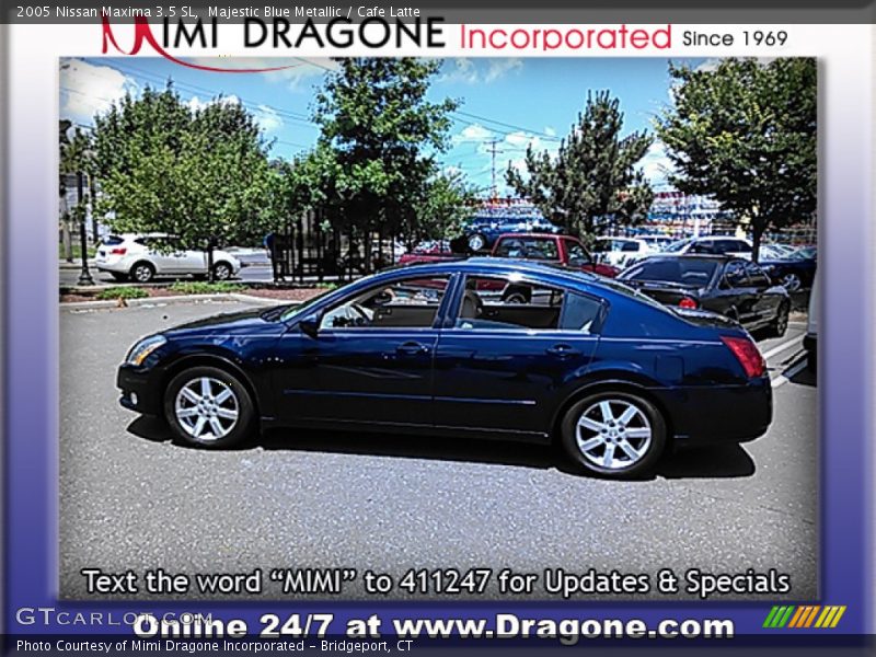 Majestic Blue Metallic / Cafe Latte 2005 Nissan Maxima 3.5 SL