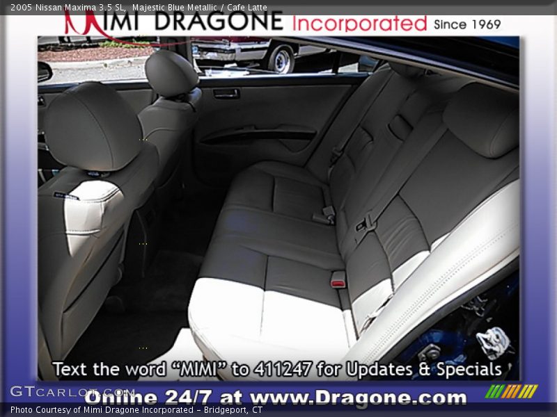 Majestic Blue Metallic / Cafe Latte 2005 Nissan Maxima 3.5 SL