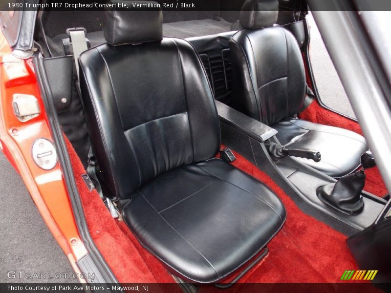 Front Seat of 1980 TR7 Drophead Convertible