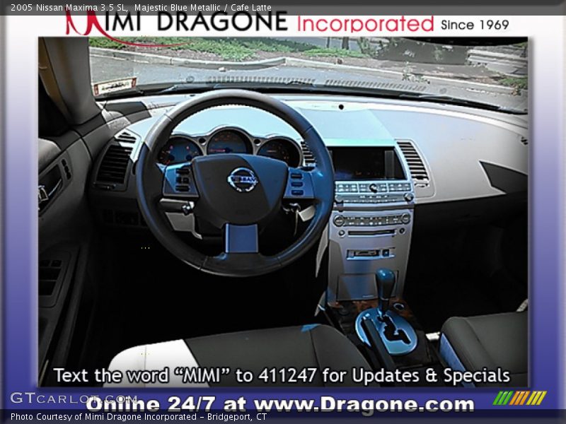 Majestic Blue Metallic / Cafe Latte 2005 Nissan Maxima 3.5 SL