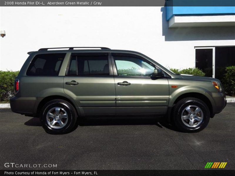 Aberdeen Green Metallic / Gray 2008 Honda Pilot EX-L