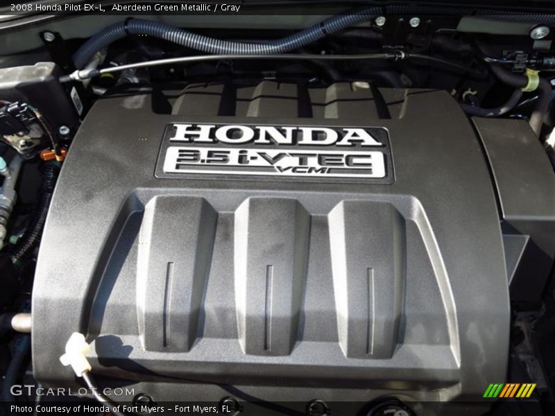 Aberdeen Green Metallic / Gray 2008 Honda Pilot EX-L