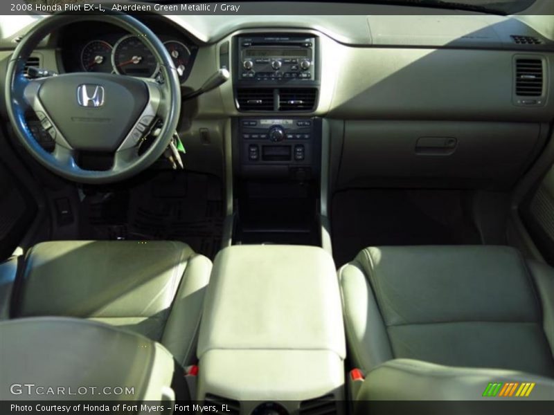 Aberdeen Green Metallic / Gray 2008 Honda Pilot EX-L