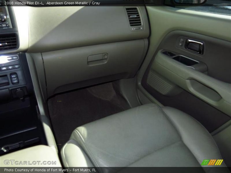 Aberdeen Green Metallic / Gray 2008 Honda Pilot EX-L
