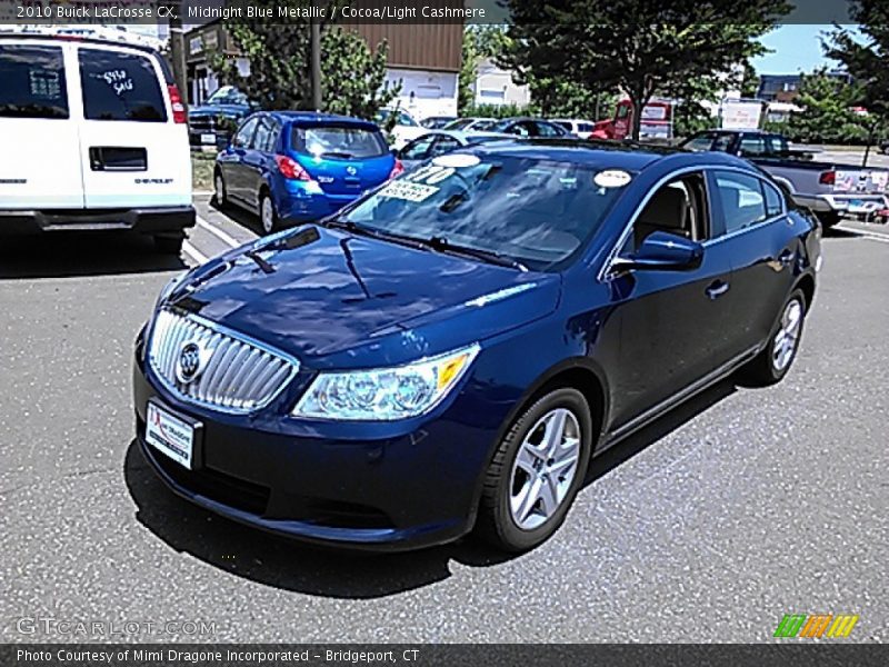 Midnight Blue Metallic / Cocoa/Light Cashmere 2010 Buick LaCrosse CX