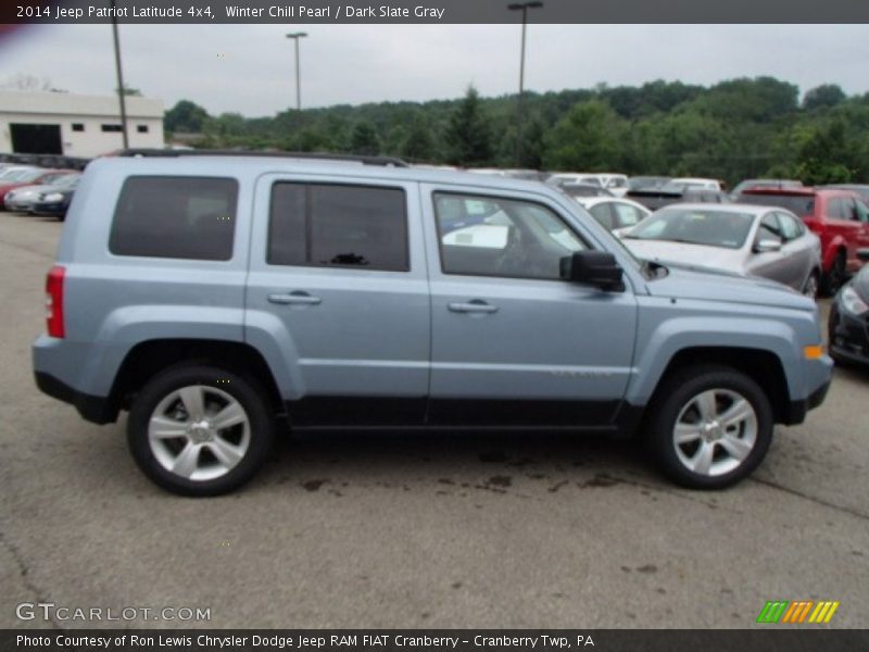 Winter Chill Pearl / Dark Slate Gray 2014 Jeep Patriot Latitude 4x4