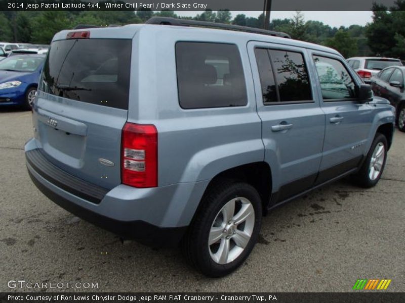 Winter Chill Pearl / Dark Slate Gray 2014 Jeep Patriot Latitude 4x4