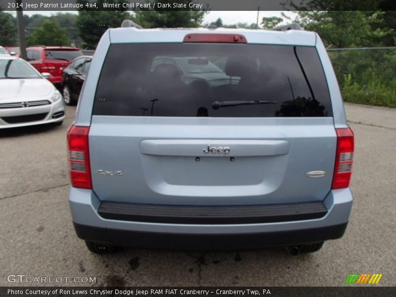 Winter Chill Pearl / Dark Slate Gray 2014 Jeep Patriot Latitude 4x4